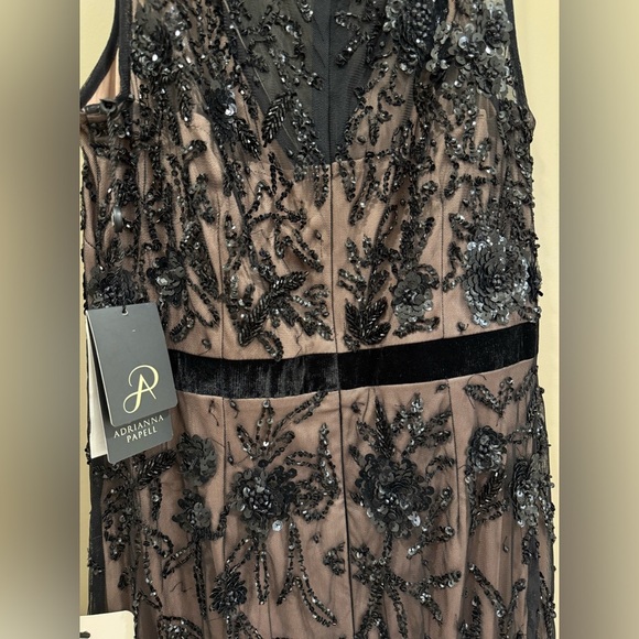 New $279 Adriana Papell Embellished Dress NEW! Size 2 - Picture 8 of 10